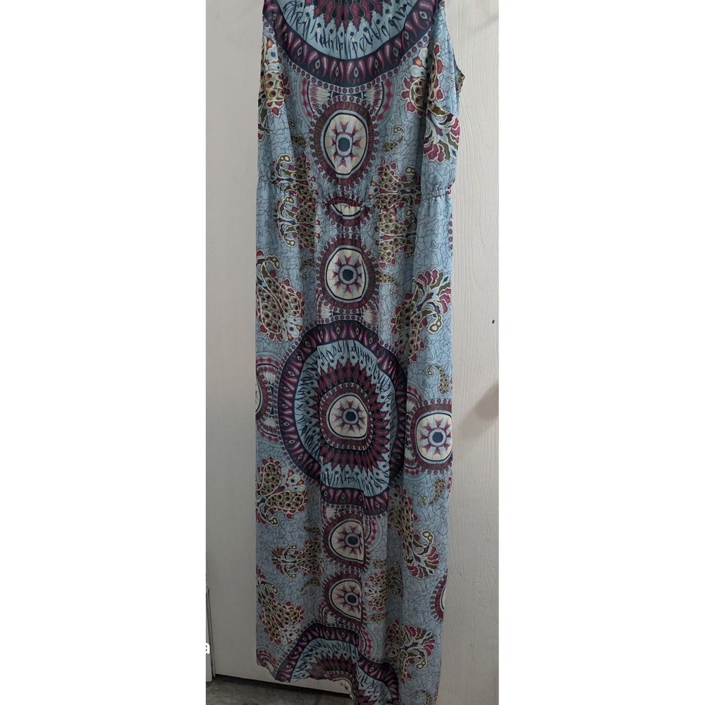 NWT Cato Women's Multicolor Lined Sleeveless Maxi Dress Sz 14/16W Boho Summer